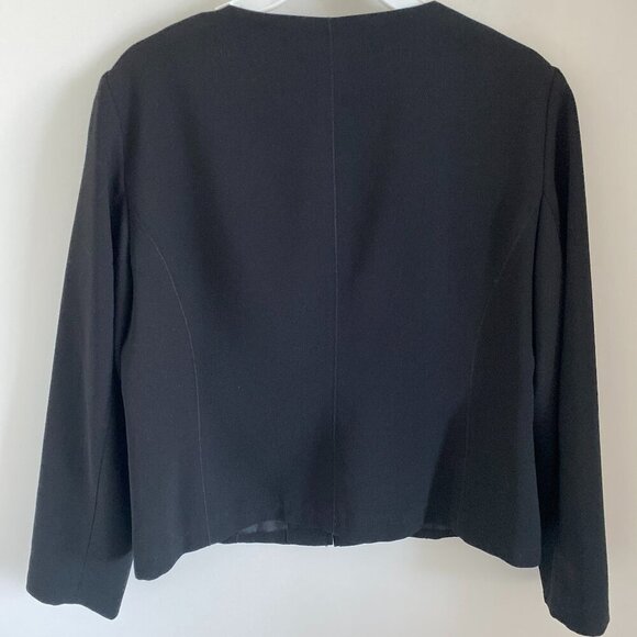 PETER NYGUARD WOMEN'S LONG SLEEVE CROPPED JACKET WITH FULL ZIPPER POCKETS SZ 14P - Picture 5 of 5